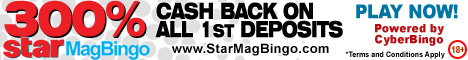 300% Cashback on all 1st deposits