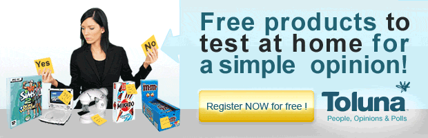 Free products to test at home for a simple opinion