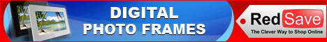 Digital photo frame banner