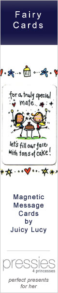 Magnetic message cards by Juicy Lucy