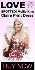 Mollie King wearing Claire Print Dress