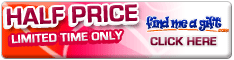 Selected gifts 50% off at Find Me A Gift
