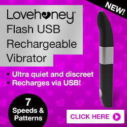 New! Lovehoney Flash USB Rechargeable Vibrator