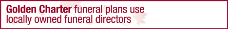 Golden Charter funeral plans use locally owned funeral directors