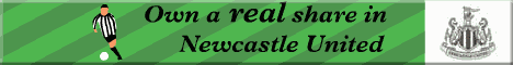 Own A Real Share In Newcastle United, Click Here!