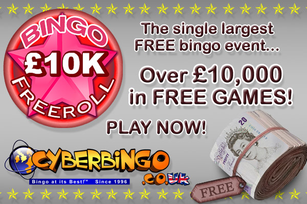 Bingo £10,000 FreeRoll