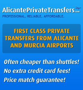 First Class Private Transfers from Alicante and Murcia Airports