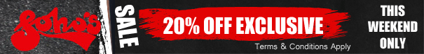 20% OFF IRON FIST, CRIMINAL DAMAGE AND HR LONDON