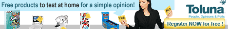 Free products to test at home for a simple opinion