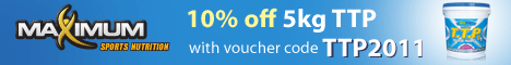 Maximum Sports Nutrition 10% Discount on 5kg NRG Fuel TTP