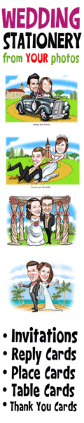 Personalised Caricature Wedding Stationery