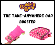 Bubblebum make a range of products for travelling families including BubbleBum Booster Seat, Junkie Car Tidy, Jellie Ear Buds, Sneck Travel Pillow and more
