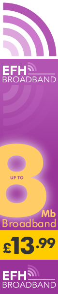 EFH Broadband. 8MB, �13.99