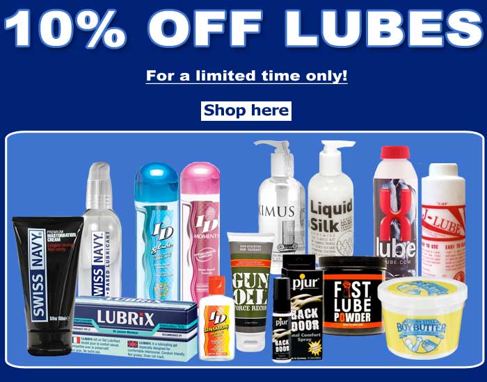 Anal lube and masturbation lubricants at ES Male Gay Shop